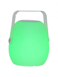 Mobile Dimmbare Au&szlig;entischlampe Voice mit Lautsprecher und Farbwechsel, B 18 x H 23 cm -Leuchten Verkaufsladen Mobile Dimmbare Aussentischlampe Voice mit Lautsprecher und Farbwechsel 4