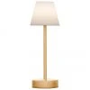 Mobile Dimmbare LED-Au&szlig;entischlampe Lola mit Touch-Funktion in Goldfarben, Ø 11 x H 32 cm -Leuchten Verkaufsladen Mobile Dimmbare LED Aussentischlampe Lola mit Touch Funktion in Goldfarben