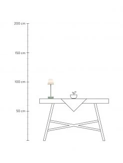 Mobile Dimmbare LED-Au&szlig;entischlampe Lola mit Touch-Funktion in Mint, Ø 11 x H 32 cm -Leuchten Verkaufsladen Mobile Dimmbare LED Aussentischlampe Lola mit Touch Funktion in Mint 2