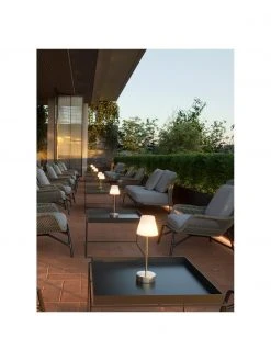 Mobile Dimmbare LED-Au&szlig;entischlampe Lola mit Touch-Funktion in Mint, Ø 11 x H 32 cm -Leuchten Verkaufsladen Mobile Dimmbare LED Aussentischlampe Lola mit Touch Funktion in Mint 3