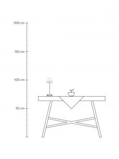 Mobile Dimmbare LED-Au&szlig;entischlampe Lola mit Touch-Funktion in Silberfarben, Ø 11 x H 32 cm -Leuchten Verkaufsladen Mobile Dimmbare LED Aussentischlampe Lola mit Touch Funktion in Silberfarben 2