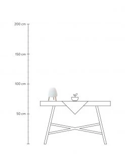 Mobile Dimmbare LED-Au&szlig;entischlampe Rocket, Ø 14 x H 20 cm -Leuchten Verkaufsladen Mobile Dimmbare LED Aussentischlampe Rocket 1
