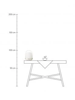 Mobile Dimmbare LED-Au&szlig;entischleuchte Lite-up in Sandfarben, Ø 20 x H 26 cm -Leuchten Verkaufsladen Mobile Dimmbare LED Aussentischleuchte Lite up in Sandfarben 1