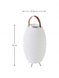 Mobile Gartenleuchte Synergy S mit Lautsprecher und Flaschenk&uuml;hler, Ø 24 x H 41 cm -Leuchten Verkaufsladen Mobile Gartenleuchte Synergy S mit Lautsprecher und Flaschenkuhler 2