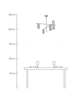 Westwing Collection Moderne Deckenleuchte Cassandra in Silber, B 70 cm x H 49 cm -Leuchten Verkaufsladen Moderne Deckenleuchte Cassandra in Silber 3