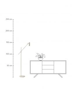 Westwing Collection Moderne Leselampe Cassandra in Beige, B 75 x H 152 cm -Leuchten Verkaufsladen Moderne Leselampe Cassandra in Beige 2