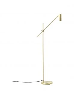 Westwing Collection Moderne Leselampe Cassandra in Gold, B 75 x H 152 cm