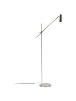 Westwing Collection Moderne Leselampe Cassandra in Silber, B 75 x H 152 cm