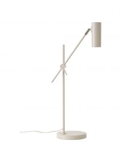Westwing Collection Moderne Schreibtischlampe Cassandra in Beige, T 47 x H 55 cm