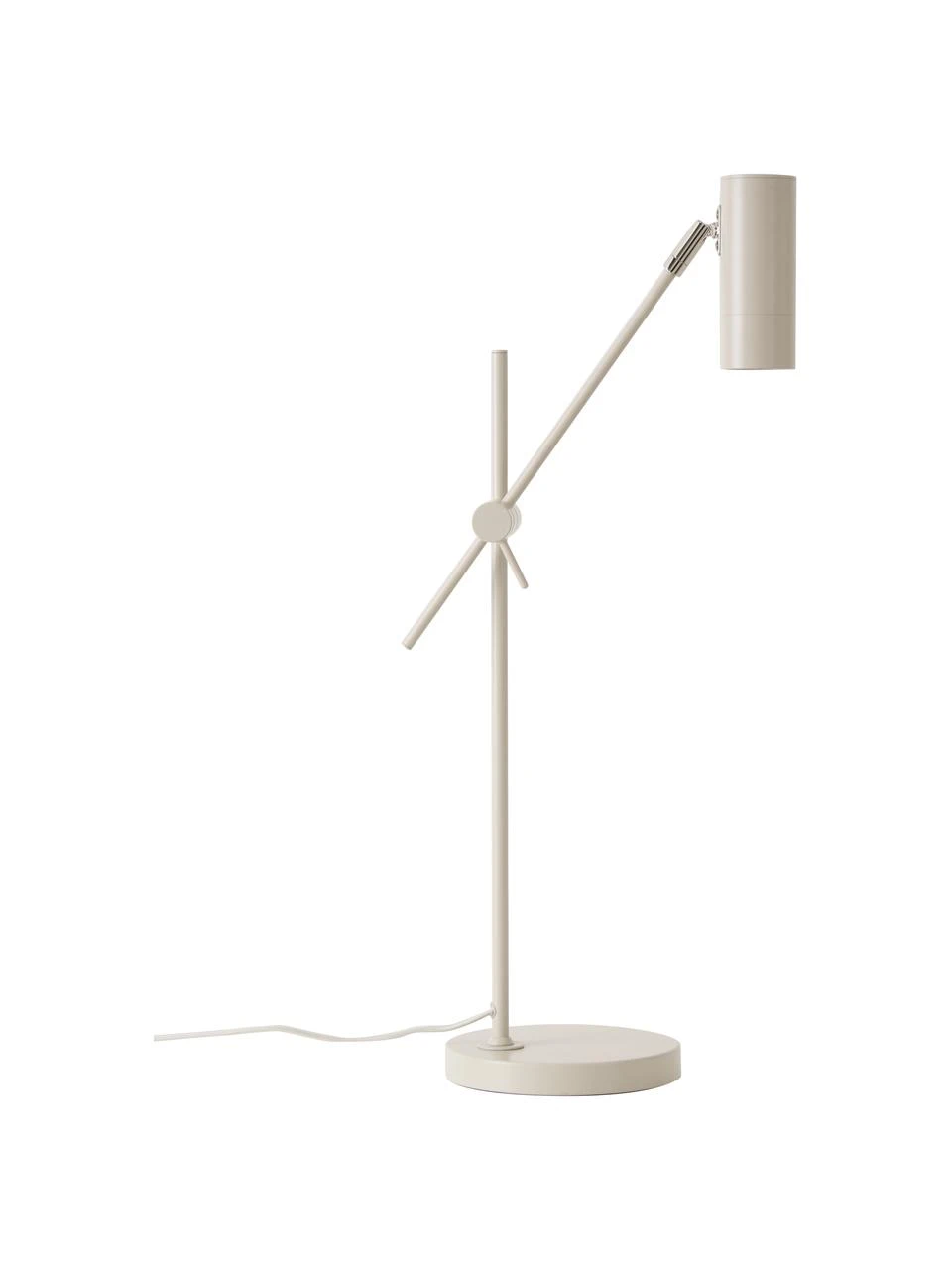Westwing Collection Moderne Schreibtischlampe Cassandra in Beige, T 47 x H 55 cm 3 Westwing Collection Moderne Schreibtischlampe Cassandra in Beige, T 47 x H 55 cm