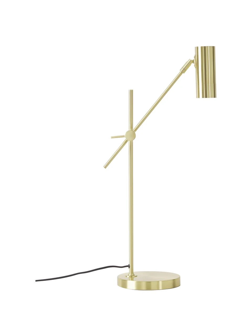 Westwing Collection Moderne Schreibtischlampe Cassandra in Gold, T 47 x H 55 cm 3 Westwing Collection Moderne Schreibtischlampe Cassandra in Gold, T 47 x H 55 cm