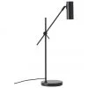 Westwing Collection Moderne Schreibtischlampe Cassandra in Schwarz, T 47 x H 55 cm
