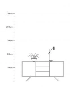 Westwing Collection Moderne Schreibtischlampe Cassandra in Schwarz, T 47 x H 55 cm -Leuchten Verkaufsladen Moderne Schreibtischlampe Cassandra in Schwarz 3