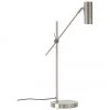 Westwing Collection Moderne Schreibtischlampe Cassandra in Silberfarben, T 47 x H 55 cm -Leuchten Verkaufsladen Moderne Schreibtischlampe Cassandra in Silberfarben