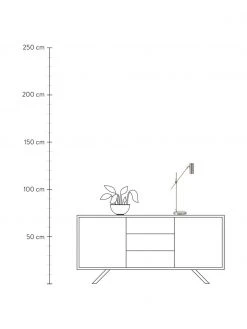 Westwing Collection Moderne Schreibtischlampe Cassandra in Silberfarben, T 47 x H 55 cm -Leuchten Verkaufsladen Moderne Schreibtischlampe Cassandra in Silberfarben 2