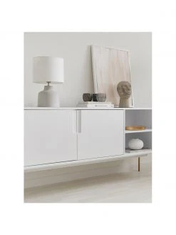 Westwing Collection Moderne Tischlampe Ike mit Betonfu&szlig;, Ø 30 x H 45 cm -Leuchten Verkaufsladen Moderne Tischlampe Ike mit Betonfuss 8