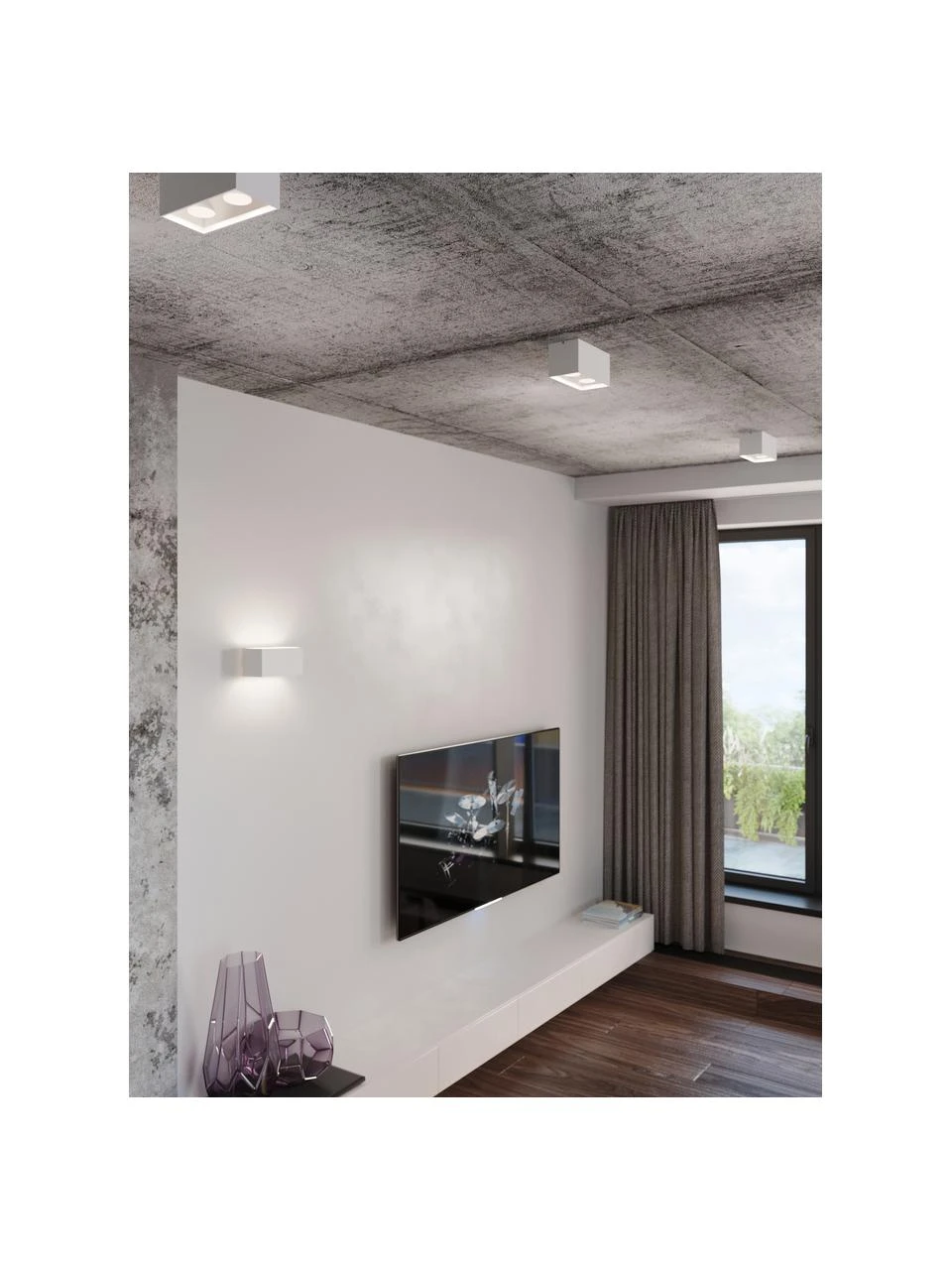 Moderne Wandleuchte Geo Maxi in Weiß, B 20 x H 10 cmNur noch 1 Artikel verfügbar 4 Moderne Wandleuchte Geo Maxi in Weiß, B 20 x H 10 cmNur noch 1 Artikel verfügbar – Bild 2