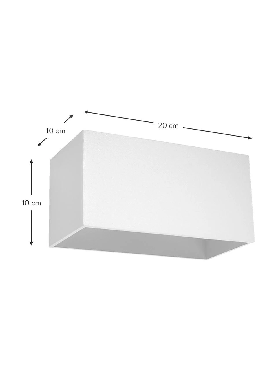 Moderne Wandleuchte Geo Maxi in Weiß, B 20 x H 10 cmNur noch 1 Artikel verfügbar 5 Moderne Wandleuchte Geo Maxi in Weiß, B 20 x H 10 cmNur noch 1 Artikel verfügbar – Bild 3