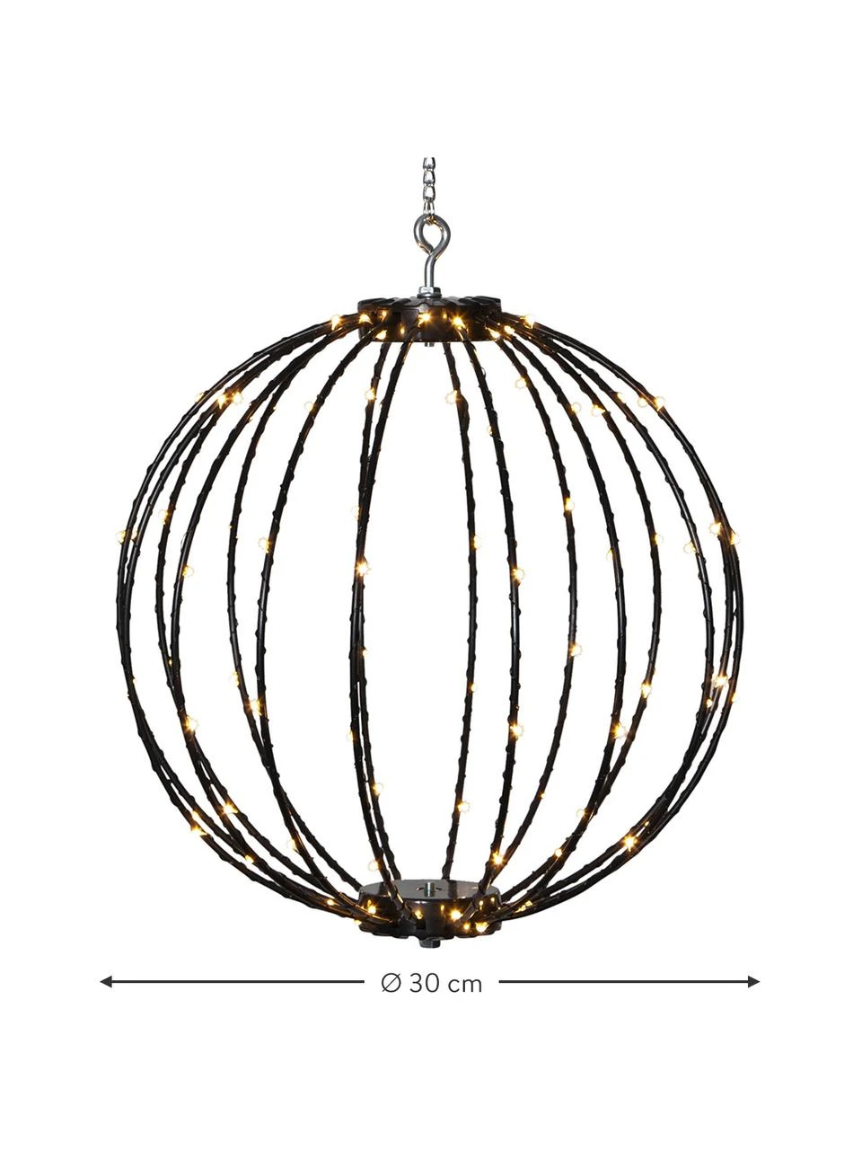 Outdoor Hängelampe Mounty mit Stecker, Ø 30 cm 5 Outdoor Hängelampe Mounty mit Stecker, Ø 30 cm – Bild 3