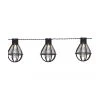 Outdoor LED-Lichterkette Cage, 280 cm, 8 Lampions, L 280 cm