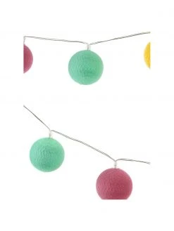 Cotton Ball Lights Outdoor LED-Lichterkette Colorain, 740 cm, 20 Lampions, L 740 cm -Leuchten Verkaufsladen Outdoor LED Lichterkette Colorain 740 cm 20 Lampions 9