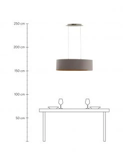 Ovale Pendelleuchte Jamie mit Gold-Dekor, B 78 x H 22 cm -Leuchten Verkaufsladen Ovale Pendelleuchte Jamie mit Gold Dekor 2