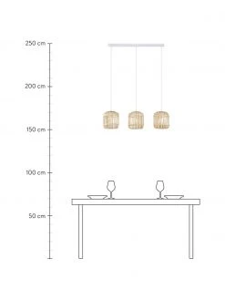 Westwing Collection Pendelleuchte Adam aus Bambus, B 78 x H 24 cm -Leuchten Verkaufsladen Pendelleuchte Adam aus Bambus 2