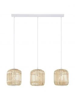 Westwing Collection Pendelleuchte Adam aus Bambus, B 78 x H 24 cm -Leuchten Verkaufsladen Pendelleuchte Adam aus Bambus 3