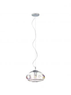 Westwing Collection Pendelleuchte Amora aus irisierendem Glas, Ø 35 x H 20 cm 11 Westwing Collection Pendelleuchte Amora aus irisierendem Glas, Ø 35 x H 20 cm -Leuchten Verkaufsladen Pendelleuchte Amora aus irisierendem Glas 3