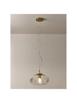 Westwing Collection Pendelleuchte Amora aus transparentem Glas, Ø 35 x H 20 cm -Leuchten Verkaufsladen Pendelleuchte Amora aus transparentem Glas 5