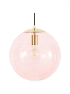 Westwing Collection Pendelleuchte Bao aus Glas, Ø 35 cm