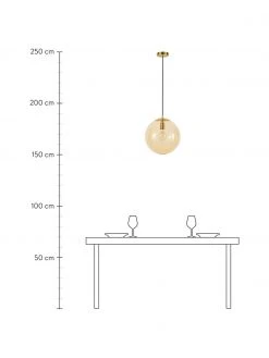 Westwing Collection Pendelleuchte Bao aus Glas, Ø 35 cm -Leuchten Verkaufsladen Pendelleuchte Bao aus Glas 2