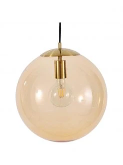 Westwing Collection Pendelleuchte Bao aus Glas, Ø 35 cm