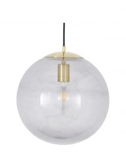 Westwing Collection Pendelleuchte Bao aus Glas, Ø 35 cm