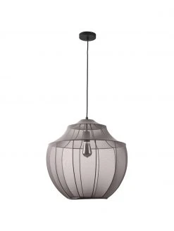 Westwing Collection Pendelleuchte Beau aus Netzstoff in Grau, Ø 52 x H 52 cm 13 Westwing Collection Pendelleuchte Beau aus Netzstoff in Grau, Ø 52 x H 52 cm -Leuchten Verkaufsladen Pendelleuchte Beau aus Netzstoff in Grau 5