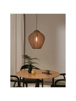 Westwing Collection Pendelleuchte Beau aus Netzstoff in Grau, Ø 40 x H 40 cm -Leuchten Verkaufsladen Pendelleuchte Beau aus Netzstoff in Grau 8