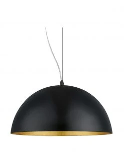 Westwing Collection Pendelleuchte Brad mit Gold-Dekor, Ø 38 x H 18 cm