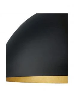 Westwing Collection Pendelleuchte Brad mit Gold-Dekor, Ø 38 x H 18 cm -Leuchten Verkaufsladen Pendelleuchte Brad mit Gold Dekor 5