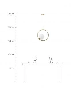 Westwing Collection Pendelleuchte Chloe aus Opalglas, B 40 x H 51 cm 11 Westwing Collection Pendelleuchte Chloe aus Opalglas, B 40 x H 51 cm -Leuchten Verkaufsladen Pendelleuchte Chloe aus Opalglas 3