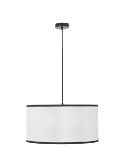 Westwing Collection Pendelleuchte Claudette mit Leinenschirm, Ø 50 x H 25 cm -Leuchten Verkaufsladen Pendelleuchte Claudette mit Leinenschirm 3