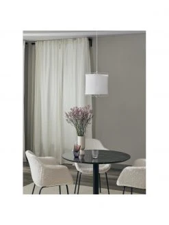 Westwing Collection Pendelleuchte Clouds aus Leinen in Wei&szlig;, Ø 30 x H 30 cm -Leuchten Verkaufsladen Pendelleuchte Clouds aus Leinen in Weiss 8