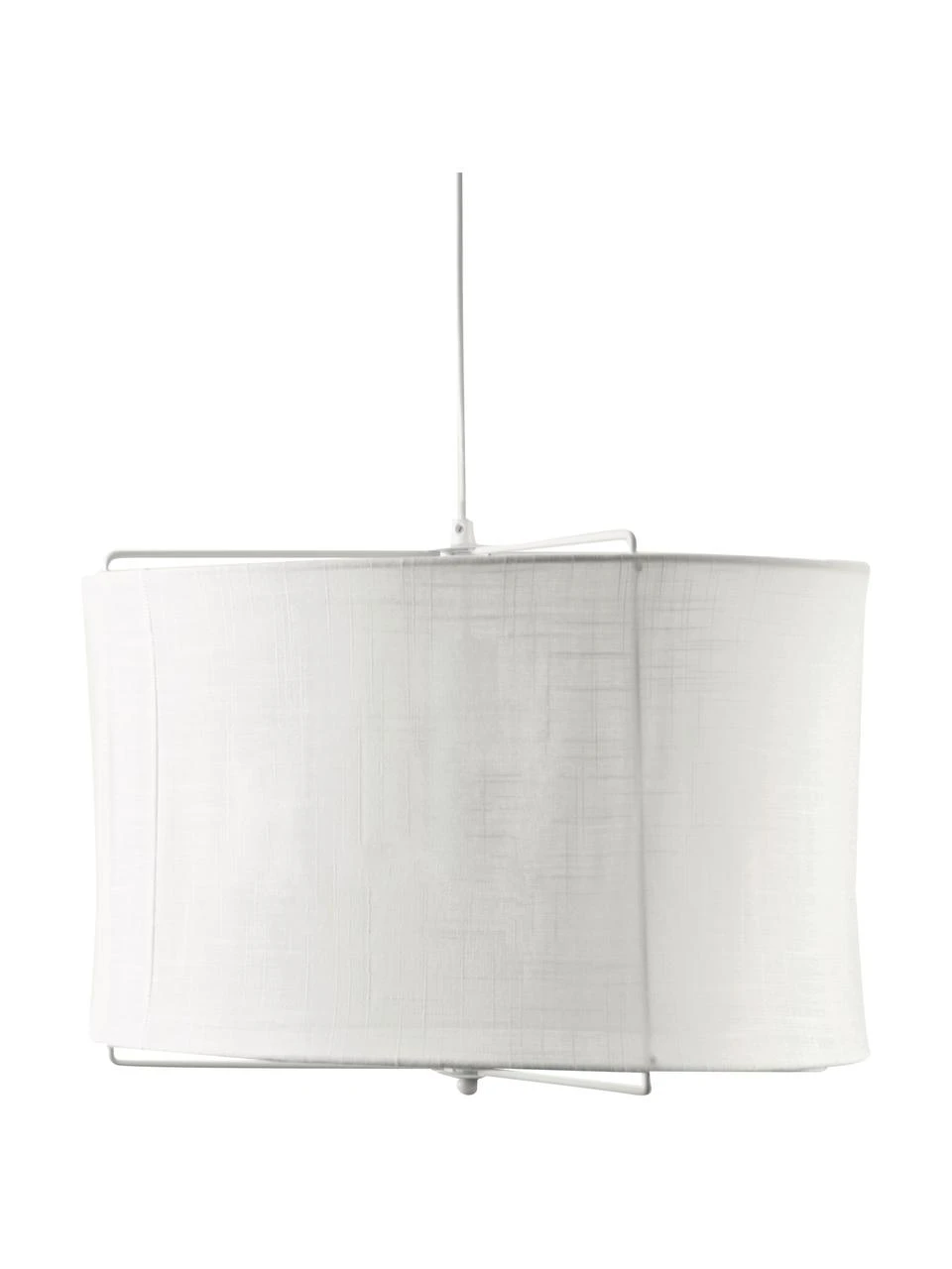 Westwing Collection Pendelleuchte Clouds aus Leinen in Weiß, Ø 50 x H 29 cm 3 Westwing Collection Pendelleuchte Clouds aus Leinen in Weiß, Ø 50 x H 29 cm