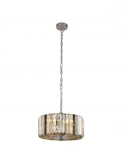 Searchlight Pendelleuchte Crystals aus Glas, Ø 35 x H 15 cm -Leuchten Verkaufsladen Pendelleuchte Crystals aus Glas 3