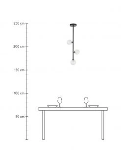 Westwing Collection Pendelleuchte Emily aus Glas, B 30 x H 90 cm -Leuchten Verkaufsladen Pendelleuchte Emily aus Glas 2