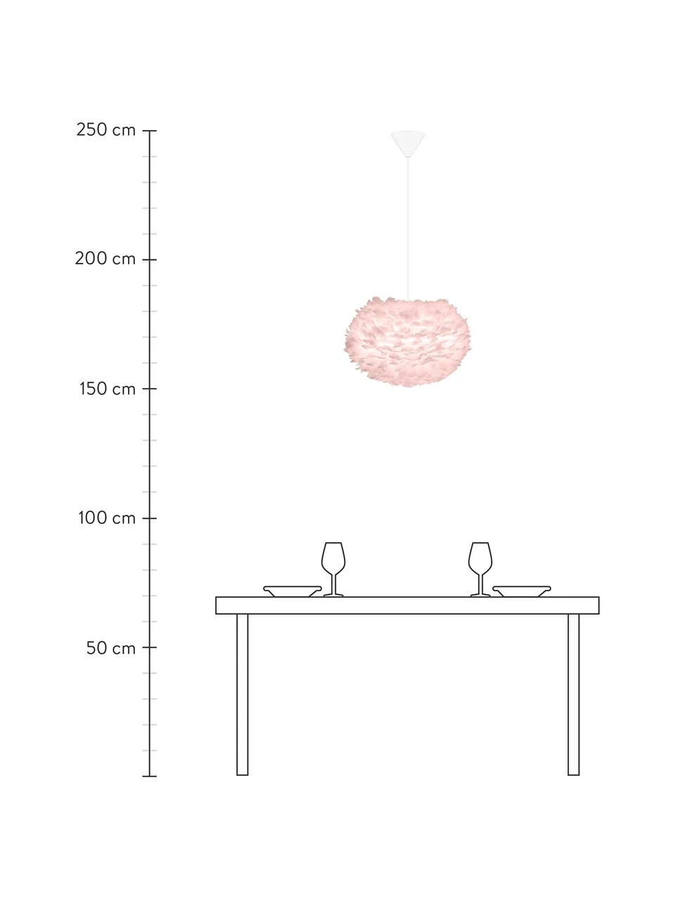 Umage Pendelleuchte Eos aus Federn, Ø 45 x H 30 cm 5 Umage Pendelleuchte Eos aus Federn, Ø 45 x H 30 cm – Bild 3