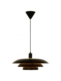 Pendelleuchte Epsilion in Schwarz, Ø 45 x H 21 cm -Leuchten Verkaufsladen Pendelleuchte Epsilion in Schwarz 2