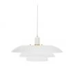 Pendelleuchte Epsilion in Wei&szlig;, Ø 45 x H 21 cm -Leuchten Verkaufsladen Pendelleuchte Epsilion in Weiss