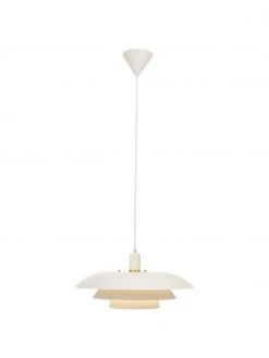 Pendelleuchte Epsilion in Wei&szlig;, Ø 45 x H 21 cm -Leuchten Verkaufsladen Pendelleuchte Epsilion in Weiss 4