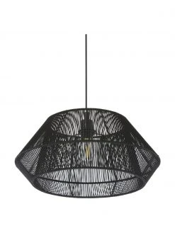 Westwing Collection Pendelleuchte Hadi in Kordeloptik, Ø 48 x H 22 cm