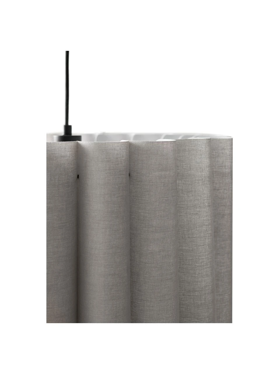 Pendelleuchte Hilde aus Leinen, Ø 50 x H 30 cm 7 Pendelleuchte Hilde aus Leinen, Ø 50 x H 30 cm – Bild 5